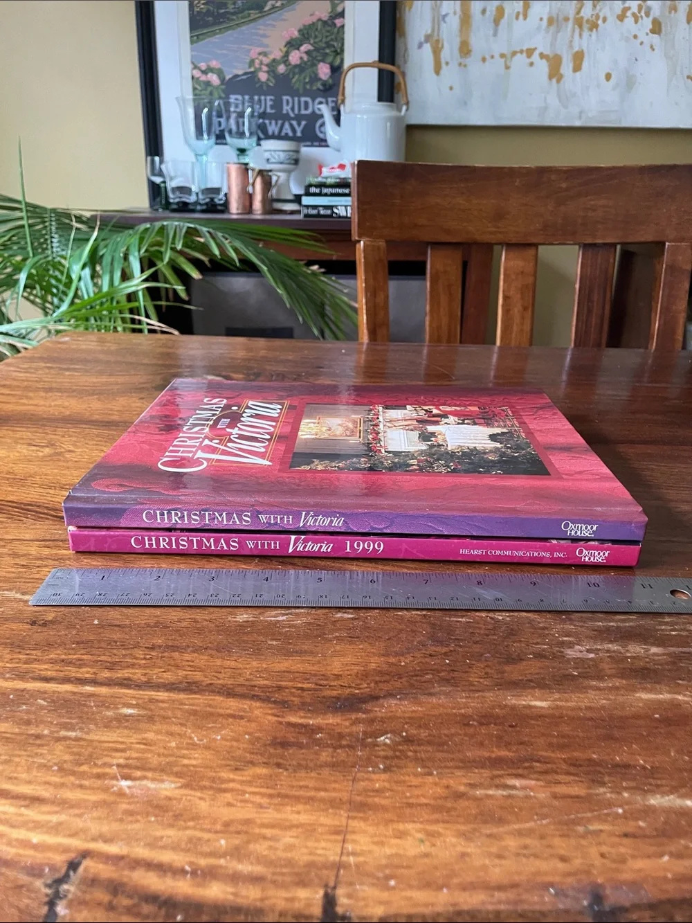 2 Christmas With Victoria Books Vintage 1997 and 1999 Hardcover
